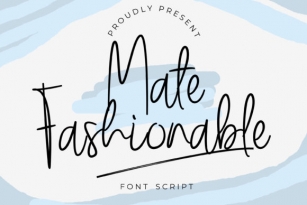 Mate Fashionable Font Download