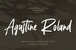 Agustine Roland Handwritten Font Download