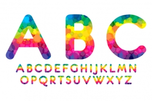 Rainbow font Font Download