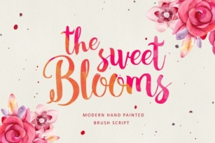 The Sweet Blooms Font Download