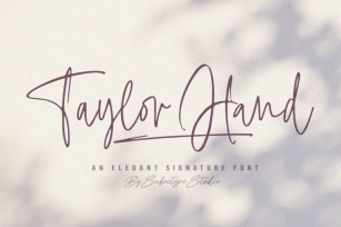 Taylor Hand - Handwritten Signature Font Download