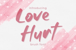Love Hurt | Brush Font Font Download