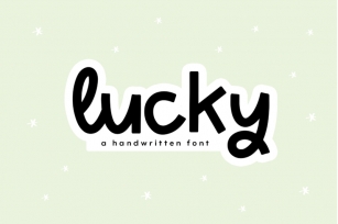 Lucky - Handwritten Display Font Font Download