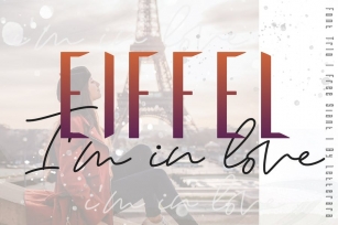 Eiffel in love Font Download