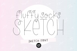 FLUFFY SOCKS Sketch Font Download