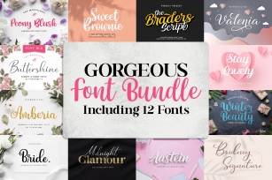 Gorgeous Bundle by Letterflow Font Download