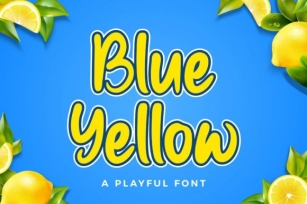 Blue Yellow Font Download
