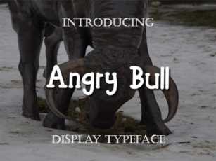 Angry Bull Font Download