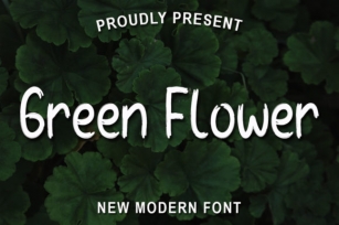 Green Flower Font Download