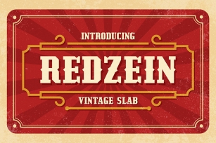 Redzein Vintage Font Download