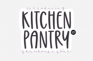 KITCHEN PANTRY Farmhouse Font Download