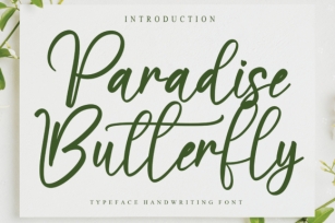 Paradise Butterfly Font Download