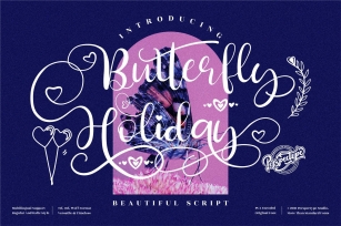 Butterfly Holiday Font Download
