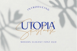 Utopia Skylark - Font Duo Font Download