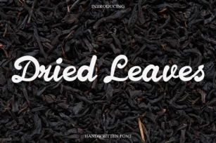 Dried Leaves Font Download