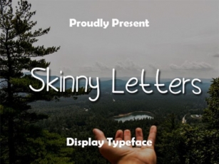 Skinny Letters Font Download