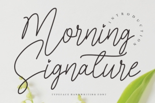 Morning Signature Font Download