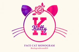 Face Cat Monogram Font Download