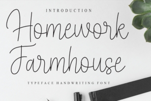 Homework Farmhouse Font Download