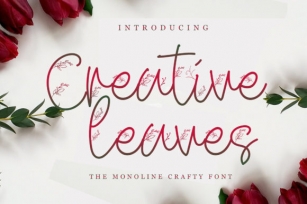 Creative Leaves Font Download