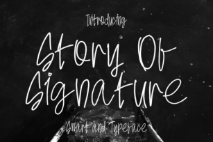 Story of Signature Font Download