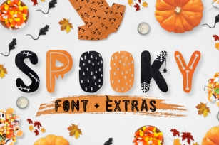 Spooky font + EXTRAS! Font Download