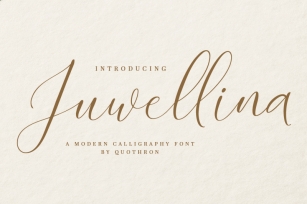Juwellina Modern Calligraphy Font Font Download