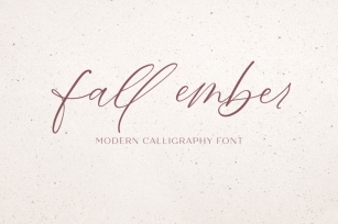 Fall Ember Calligraphy Script Font Download