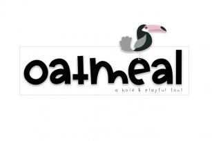 Oatmeal - A Bold Handwritten Font Font Download