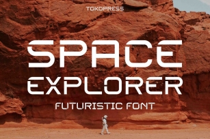 SPACE EXPLORER - futuristic font Font Download