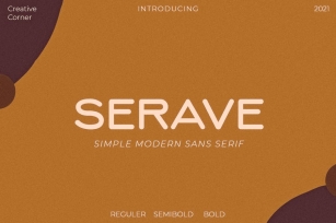 Serave - Soft Rounded Typeface Font Download