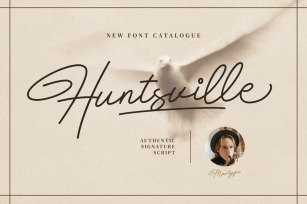 Huntsville - Signature Script Font Download