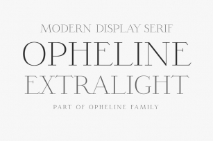 Opheline ExtraLight Font Download