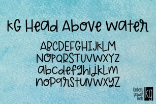 KG Head Above Water Font Download