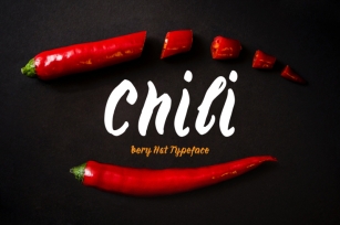 Chili—handwritten font Font Download