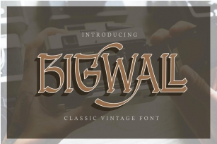 Bigwall | Classic Vintage Font Font Download