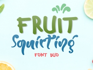 Fruit Squirting Font Download
