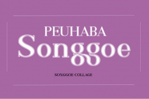 PEUHABA Songgoe Collage Font Download