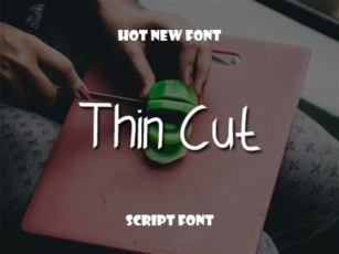 Thin Cut Font Download