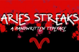 Aries Streaks Typeface Font Download