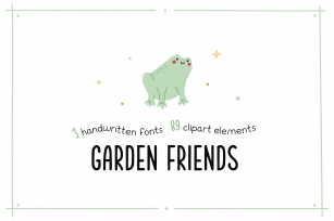 Garden friends Font Download