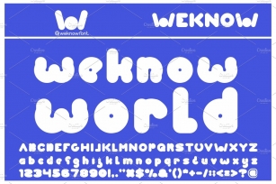 weknow world font Font Download