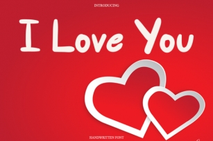I Love You Font Download