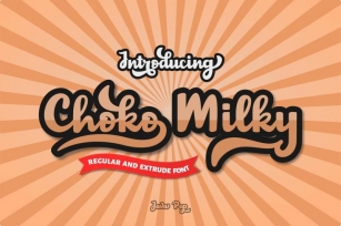 Choko Milky // Fun and Bold Fonts Font Download