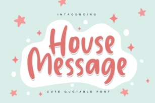 House Message Font Download