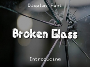 Broken Glass Font Download