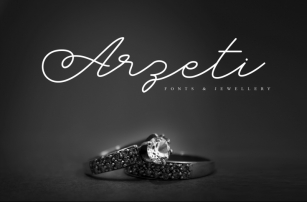 Arzeti wedding logo script font Font Download
