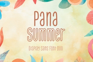 Pana Summer - Display Sans-Serif Font Duo Font Download
