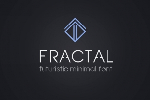 Fractal. Futuristic font Font Download