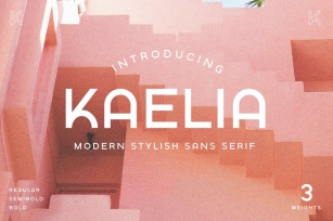 KAELIA - Simple Stylish Typeface Font Download